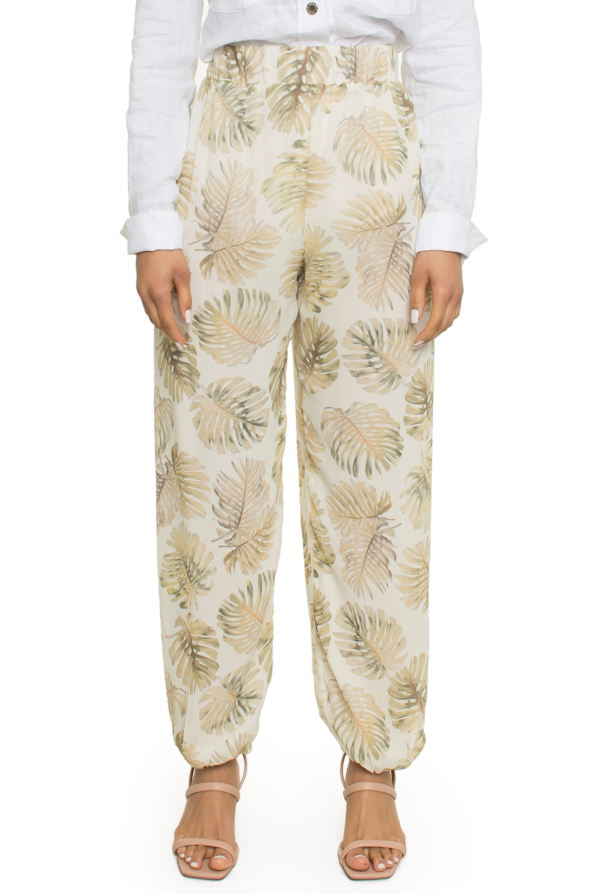 Calca Pala Est Monstera Hall-42 - Animale by Dress & Go (DG62799) [Tamanho: 42]