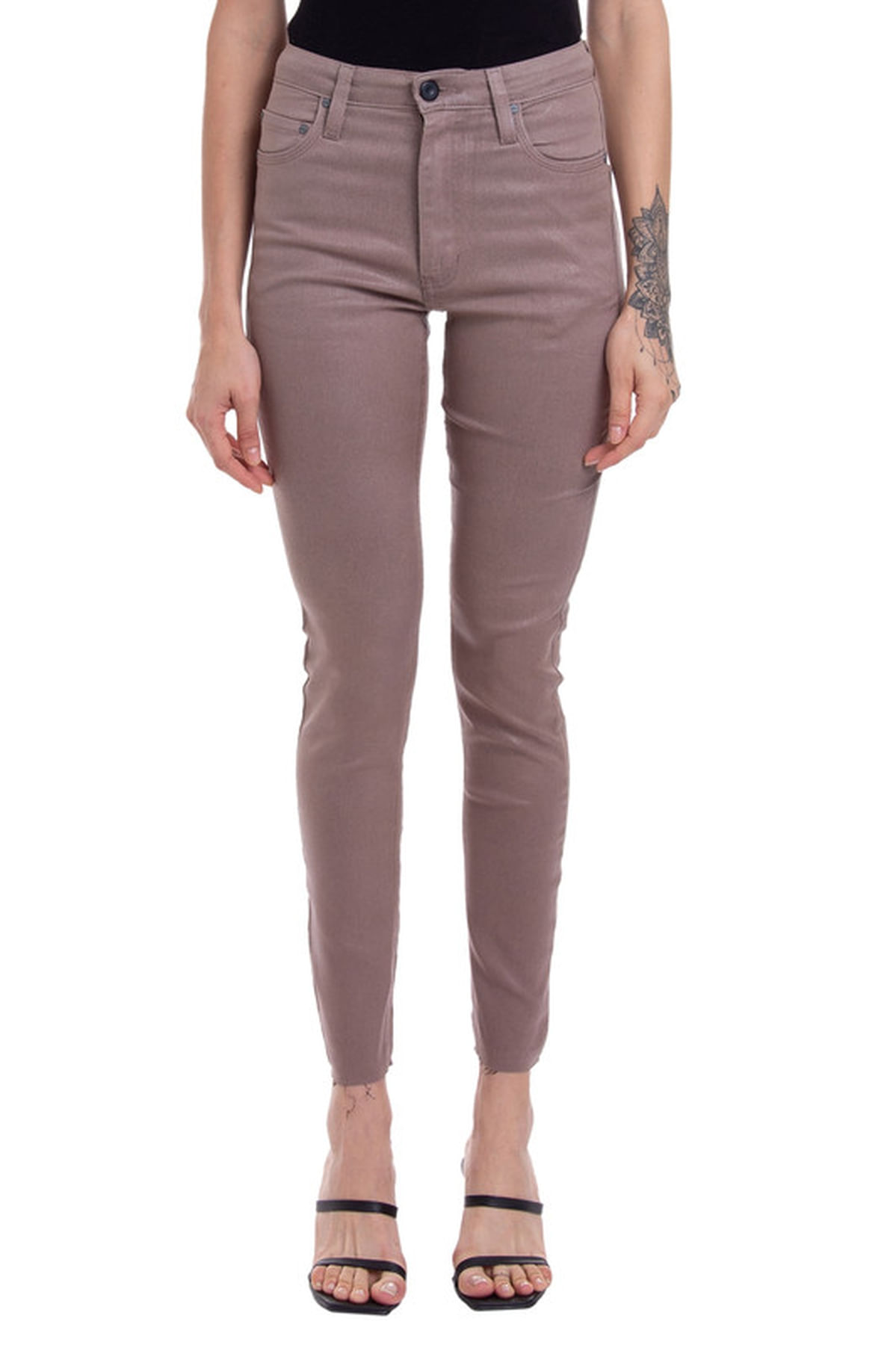 Calça Skinny Like Leather Marrom-34 - Animale by Dress & Go (DG20397)