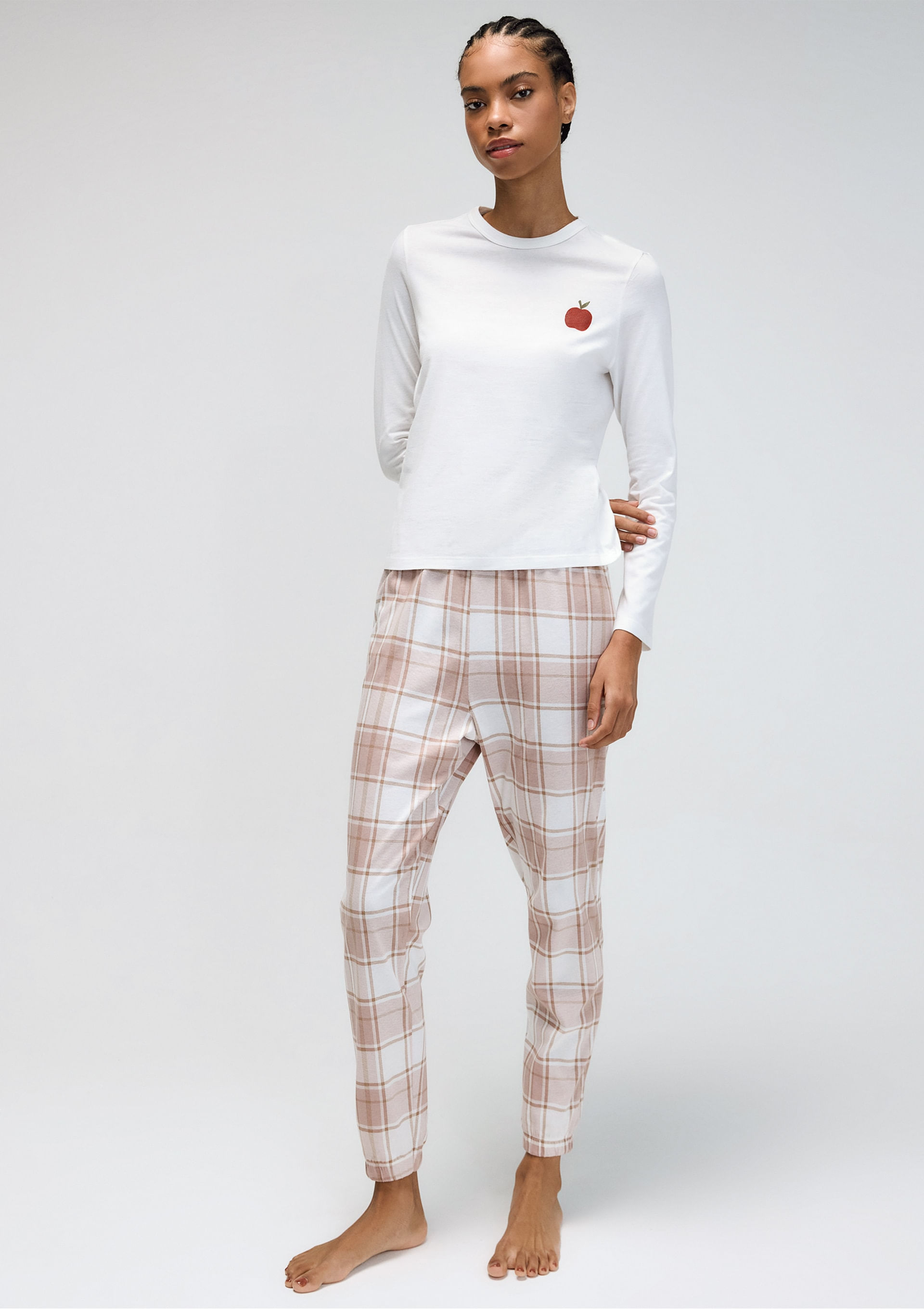 Pijama Longo Feminino Estampado