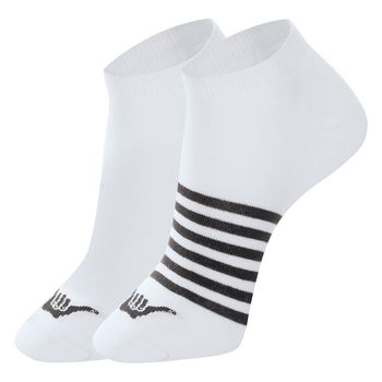 KIT 2 PARES MEIA CASUAL SAPATILHA HANG LOOSE 39-44 / BRANCO