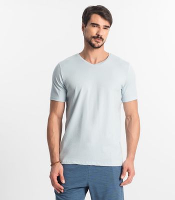 Camiseta Plus Size Masculina Diametro Azul Plus G3 / Azul