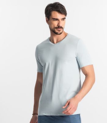 Camiseta Plus Size Masculina Diametro Azul Plus G3 / Azul