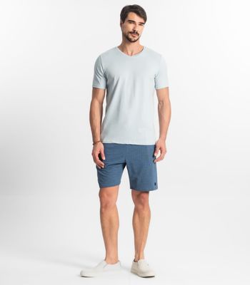 Camiseta Plus Size Masculina Diametro Azul Plus G3 / Azul