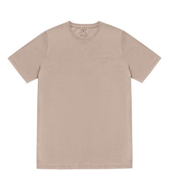 Camiseta Masculina Básica Meia Malha Diametro Marrom M / Marrom