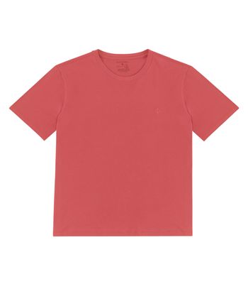 Camiseta Masculina Plus Size Meia Malha Diametro Laranja Plus G1 / Laranja