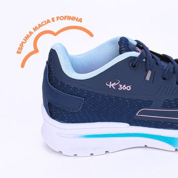 Tênis Esportivo Infantil Kidy Energy Azul Marinho Rosa 28 / Azul Marinho