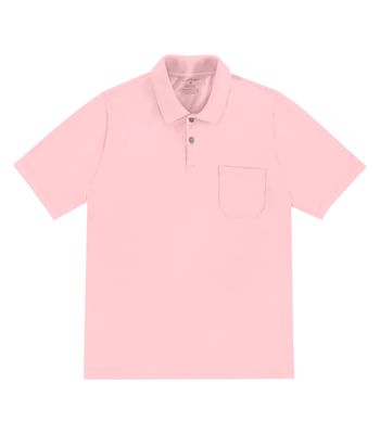 Polo Masculina Com Bolso Cotton Leve Diametro Rosa P / Rosa
