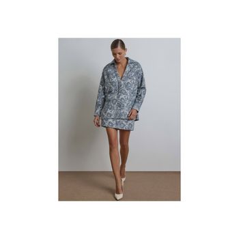 Bata Jacquard Oversized PP / Azul
