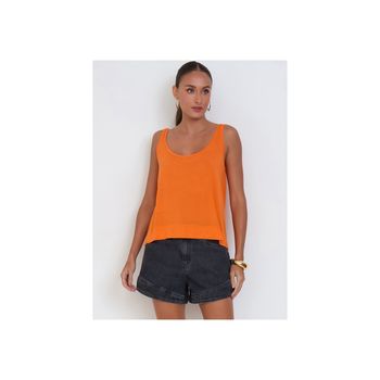 Regata Basica Decote Laranja P / Laranja