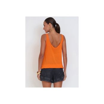 Regata Basica Decote Laranja P / Laranja