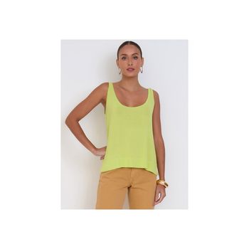 Regata Basica Decote Verde P / Verde