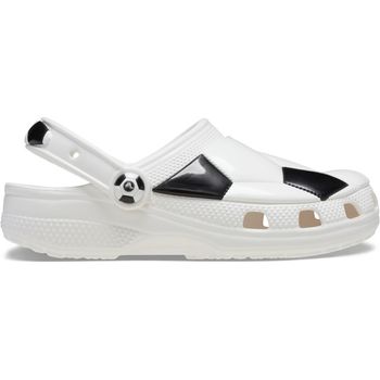 Sandália crocs classic bola futebol clog t white/black 22 / BRANCO