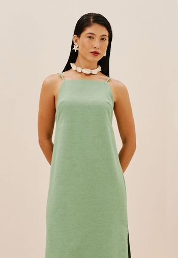 Vestido Max Midi Cavado M / OFF WHITE