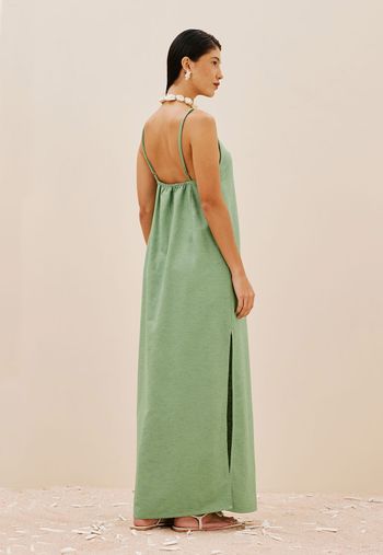 Vestido Max Midi Cavado M / OFF WHITE