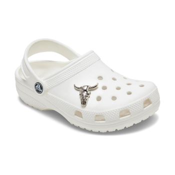 Jibbitz™ caveira de boi prateada unico un / UNICO