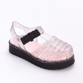 Sandália Infantil Plataforma Belinha Preto Gliter 33-34 / Preto