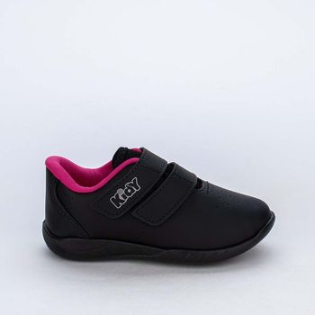 Tênis Infantil Kidy Usefull College Miami Preto E Pink 25 / Preto