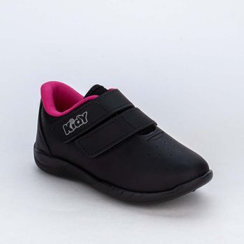 Tênis Infantil Kidy Usefull College Miami Preto E Pink 25 / Preto