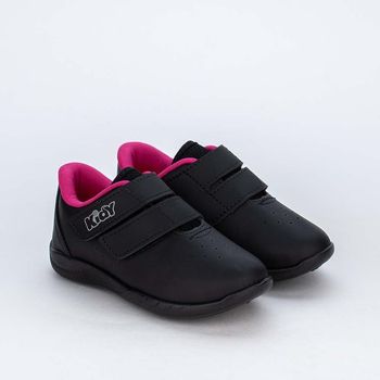 Tênis Infantil Kidy Usefull College Miami Preto E Pink 25 / Preto