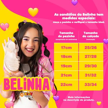 Kidy, Sandália Infantil Plataforma Belinha Ouro Pêssego Glitter 33-34 / Laranja
