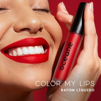 Kit Batom Líquido Vermelho + Lápis Labial Vermelho Océane Edition (2 Produtos) Não