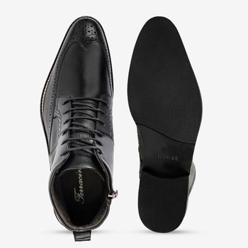 Bota Social Couro Masculino Caravaggio Ferracini 5686-411G 43 / PRETO 1