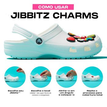 Jibbitz charm coração unico U / Unico