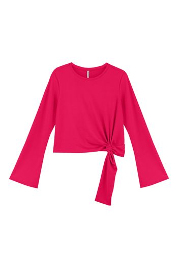 Blusa Feminina com Amarração Lateral Marialícia  Rosa M
