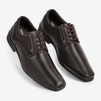 Sapato Social Ferracini Masculino Couro Ambience 5335-285H 41 / MARROM | BROWN