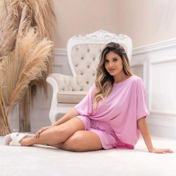 Conjunto Shorts e Blusa Elegância e Leveza Ana Mello P