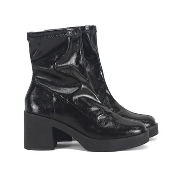 Bota Feminina Cano Médio Verniz Ana Mello 34