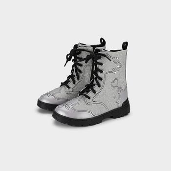 Bota Infantil Bibi Urban Coturno Prata 36