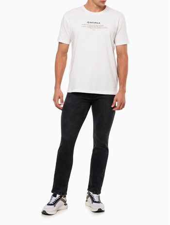 Camiseta Masculina Manga Curta Calvin Klein Jeans - Off White PP