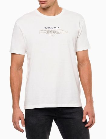 Camiseta Masculina Manga Curta Calvin Klein Jeans - Off White PP