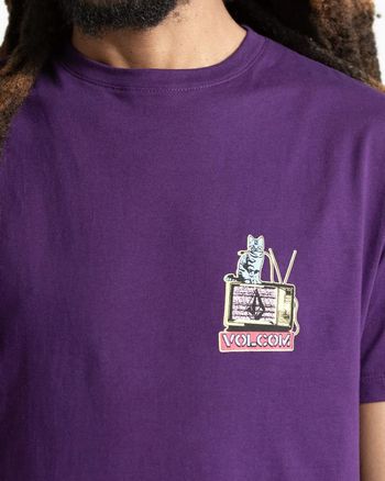 Camiseta Volcom Catv Roxa GG
