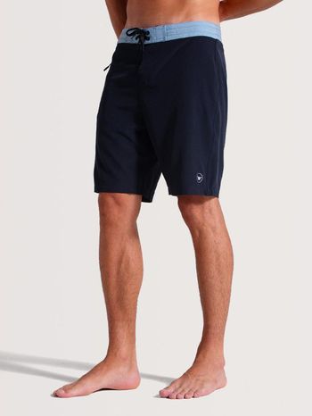 Boardshorts 19 Polegadas Azul Hang Loose Block 42 / Cinza