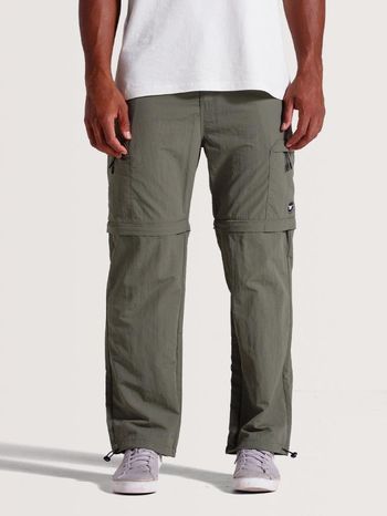 Calça Que Vira Bermuda Verde Hang Loose Pockets 40 / Verde