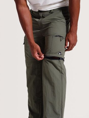 Calça Que Vira Bermuda Verde Hang Loose Pockets 40 / Verde