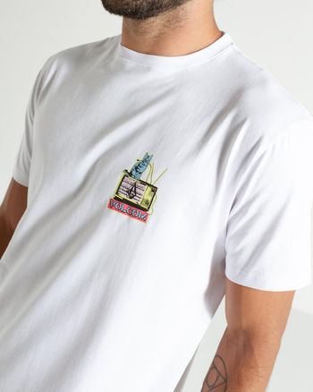 Camiseta Volcom Catv Branca G / Branco