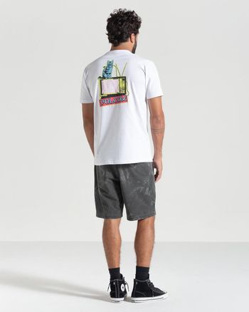 Camiseta Volcom Catv Branca G / Branco