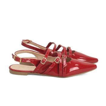 Sapatilha Slingback com Tiras Estilo e Conforto Ana Mello 34