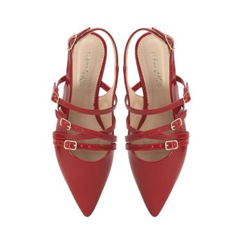 Sapatilha Slingback com Tiras Estilo e Conforto Ana Mello 34