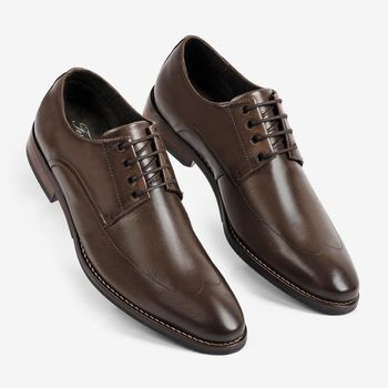 Sapato Social Couro Ferracini Masculino Caravaggio 5696-206H 43 / MARROM | BROWN
