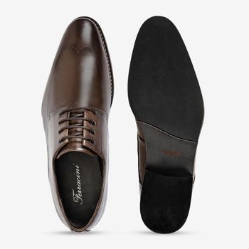 Sapato Social Couro Ferracini Masculino Caravaggio 5696-206H 43 / MARROM | BROWN