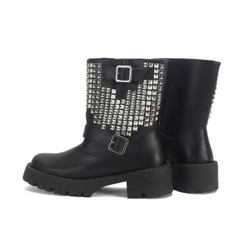 Bota Feminina Pirâmides e Fivelas Ana Mello 38