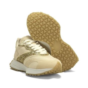 Tênis Feminino com Glitter Dourado Ana Mello 39