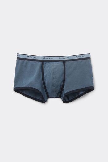 Cueca Boxer Washed Collection Em Algodão - Azul P / Azul