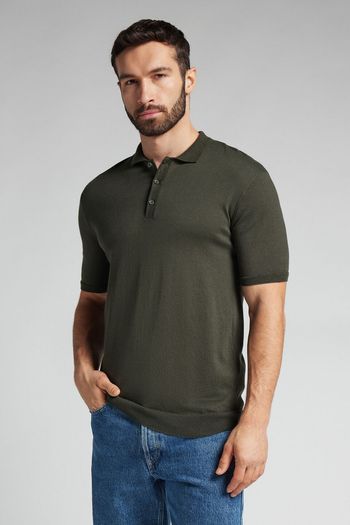 Camiseta Polo Em Algodão - Verde P / Verde