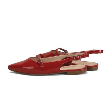 Sapatilha Feminino Verniz Vinho Slingback Casual Ana Mello 34