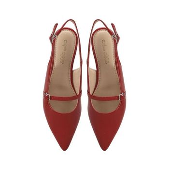 Sapatilha Feminino Verniz Vinho Slingback Casual Ana Mello 34
